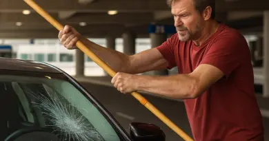 Man Smashes Car With Broomstick At Salt Lake City Airport—Gets Tased By Police - View from the Wing